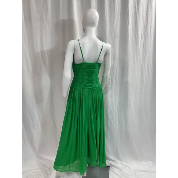Alc Ltd 'Rumi' Green Silk Chiffon Dress Size 12 - Picture 3 of 5